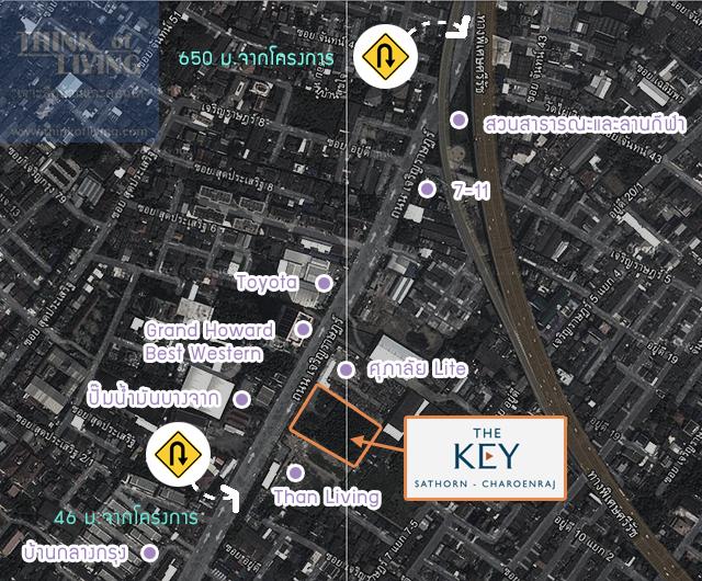 TheKeyสาทรเจิรญราษฎร์_Map_U-turn