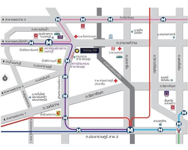 nottinghill ติวานนท์ map