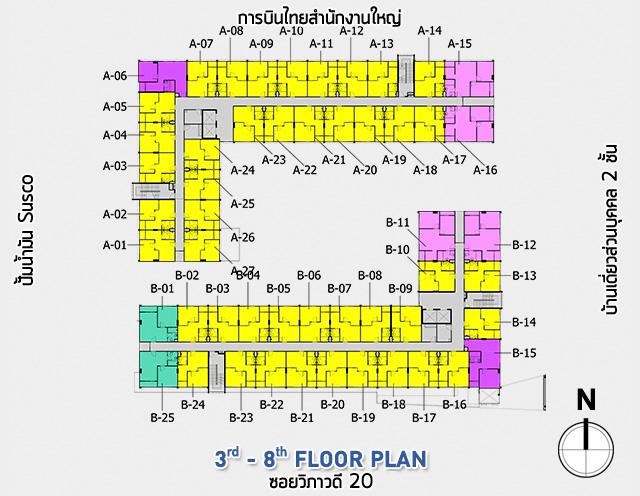 11 condo u third floor plan