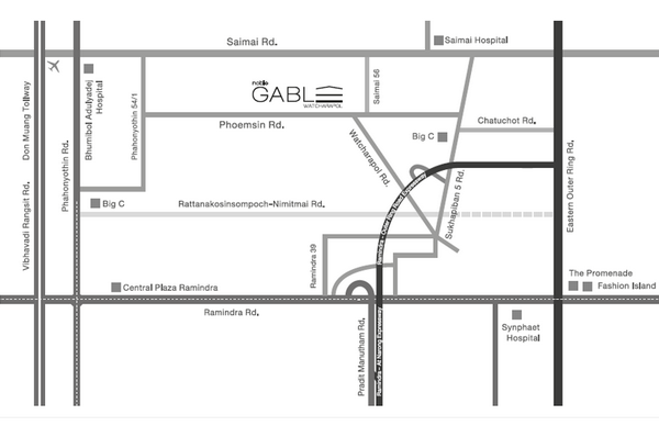 แผนที่-บ้านเดี่ยว-โนเบิล-เกเบิล-วัชรพล-Noble-Gable