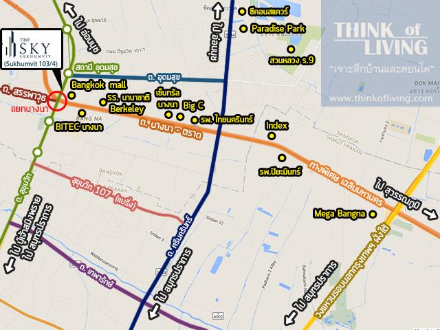 The sky sukhumvit _ Overall map