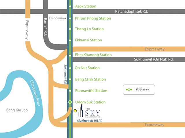 The sky sukhumvit _ projectmap