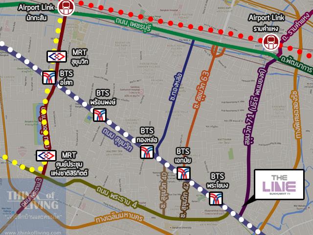 The Line SKD71_Map รถไฟฟ้า3