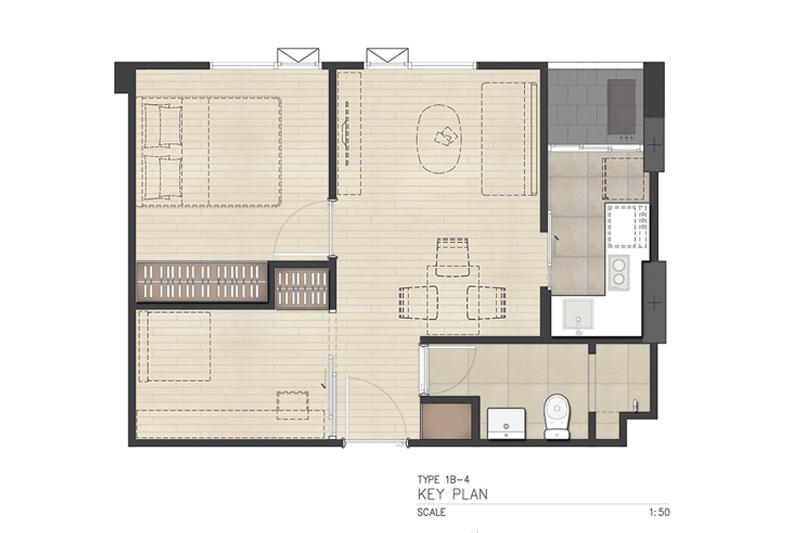 Chambers Chaan 1Br+ Plan