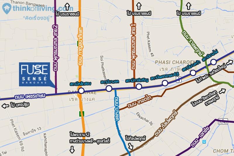 Fuse Sense บางแค Overall Map3