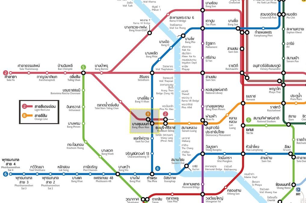 แผนที่รถไฟฟ้า