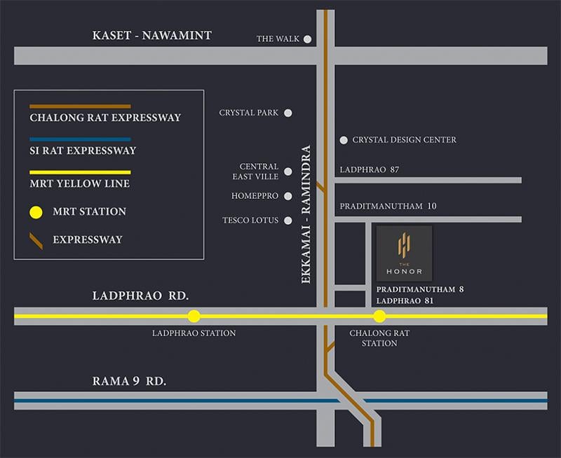 แผนที่จากทางโครงการ