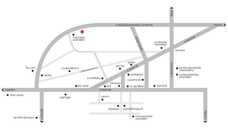 สราญสิริโคราช แผนที่โครงการ