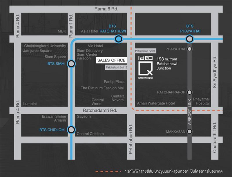 แผนที่จากทางโครงการ