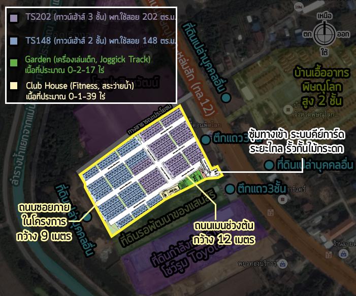 แผนที่แปลนโครงการ