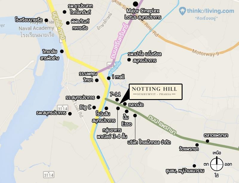 map place Notting hill add