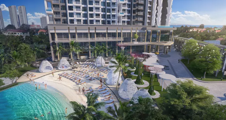 Copacabana Coral Reef Jomtien (โคปาคาบาน่า คอรัลรีฟ จอมเทียน) คอนโด High Rise พร้อมส่วนกลางขนาดใหญ่ ใกล้หาดจอมเทียน จาก Copacabana Group