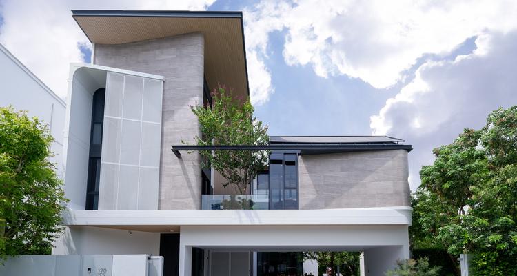 VIVE กรุงเทพกรีฑาตัดใหม่ บ้านเดี่ยว 3 ชั้น ดีไซน์ใหม่มี Glass House ใกล้โรงเรียนนานาชาติ จาก Land & Houses